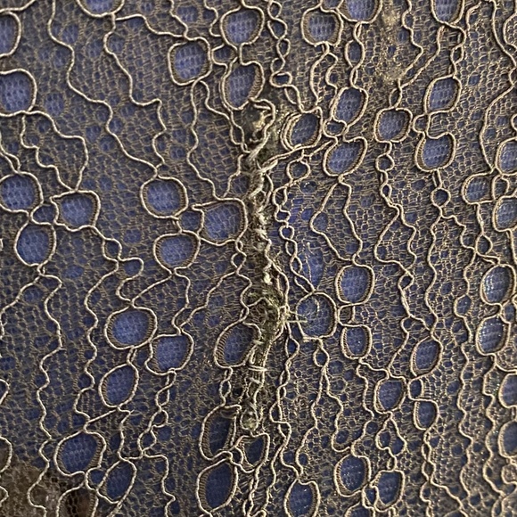 ML Monique Lhuillier Emerald Green Lace Sheath Dress - size 16 - Picture 5 of 14